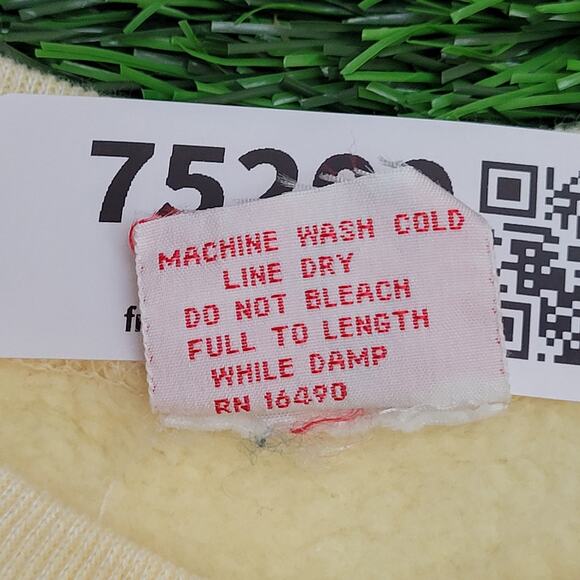 Vintage 80s Denver Sweatshirt Womens Medium 19x23 Yellow - Picture 9 of 14